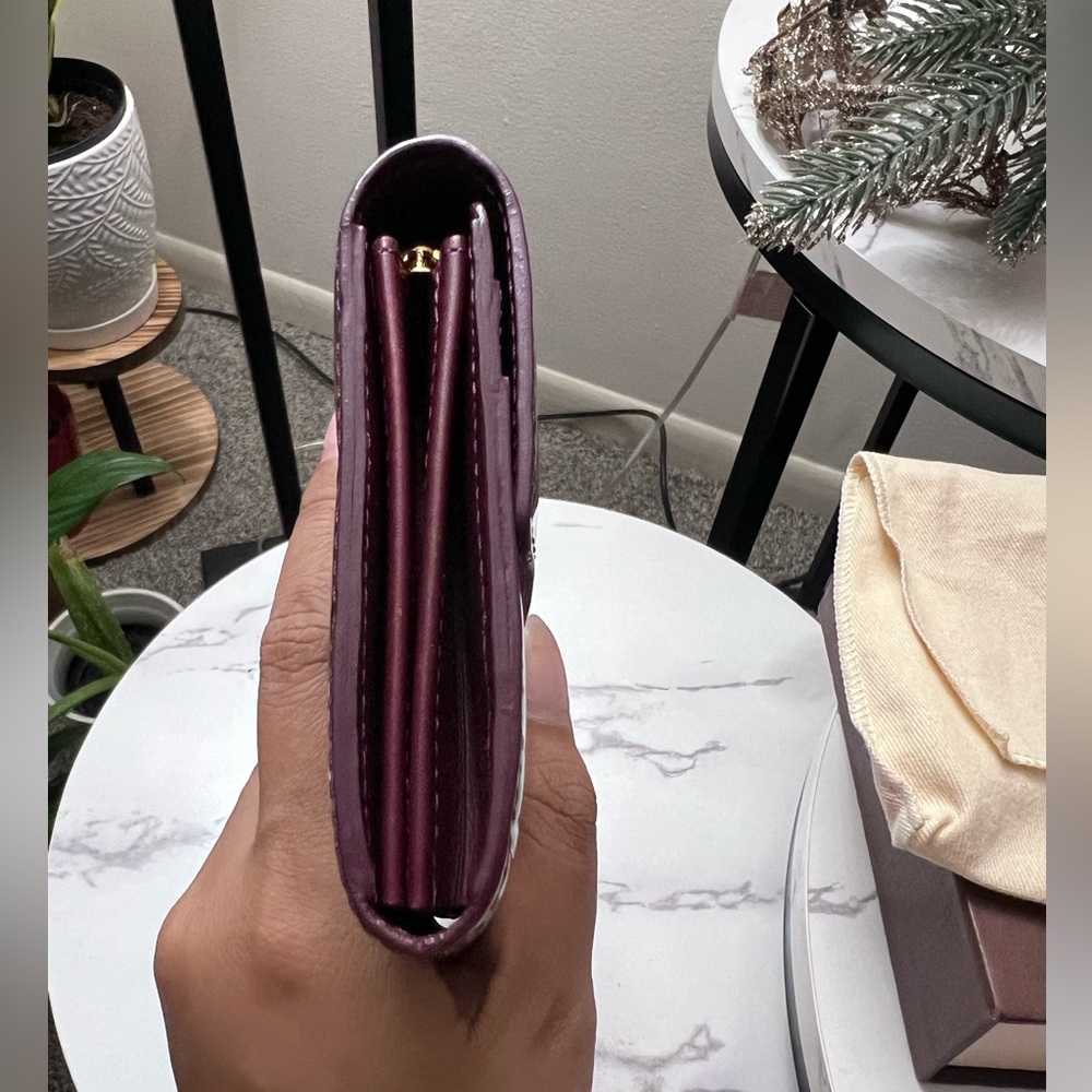 SOLD‼️LV Vernis Sarah Wallet in Amarante Burgundy (Full Set, Preloved) - Picture 13 of 15